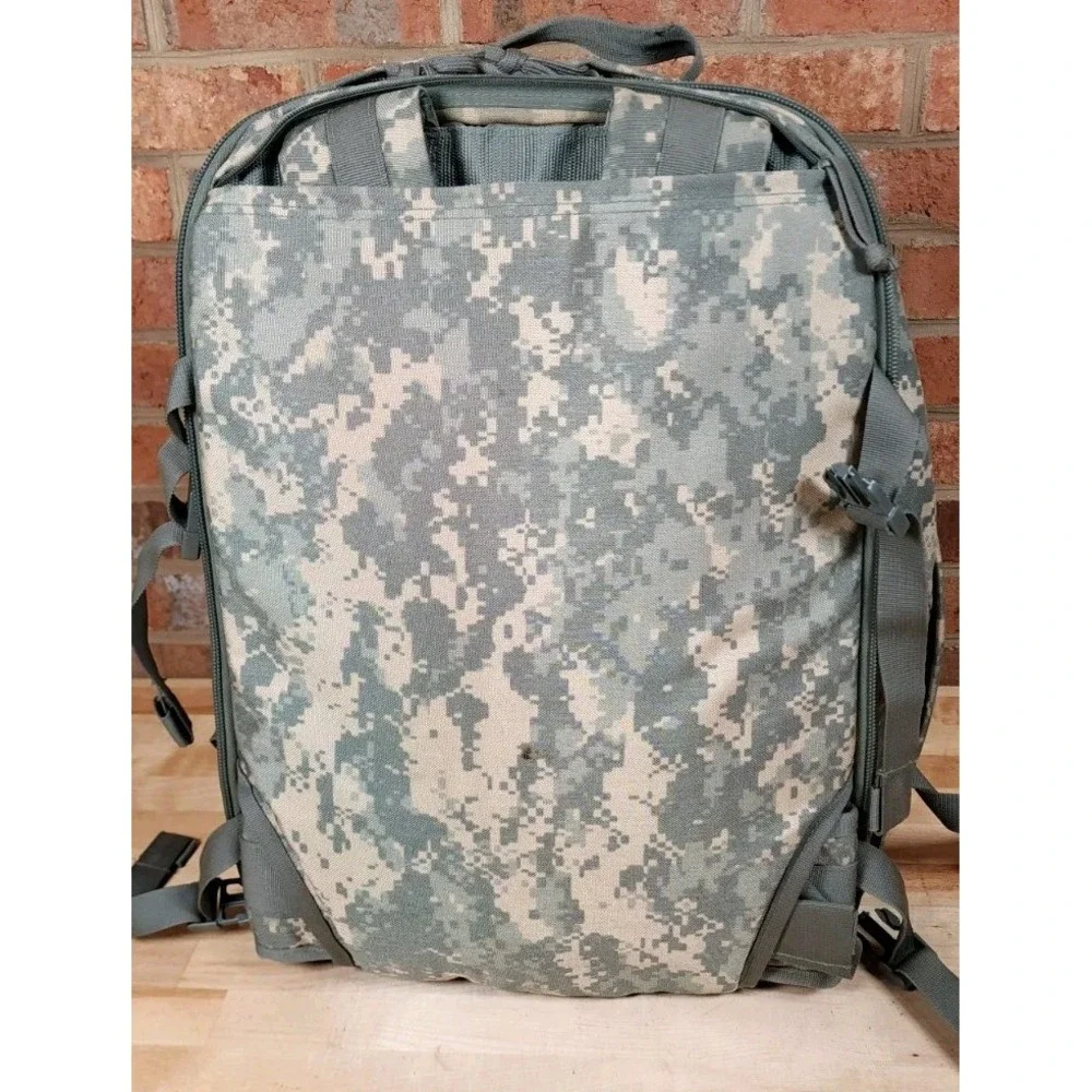 Bugout Gear ACU Camo Convertible Backpack Travel Green Digicam Bag